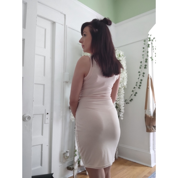 Apricot Tie Waist Dress - Picture 8 of 8